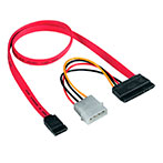 Hama SATA kabel 30cm (m/Strømstik)