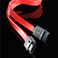 Hama SATA kabel m/låse-clip - 45cm (6Gb/s) Rød