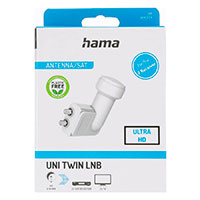 Hama Universal Twin LNB (4K/8K) Hvid