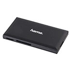 Hama USB-A kortlæser (microSD/SD/CF/MS) Sort