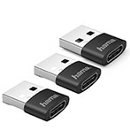 Hama USB Adapter Mini (USB-C/USB-A) 3-Pack