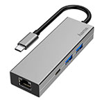 Hama USB-C Dock 1000Mbps (2xUSB-A/USB-C/RJ45)