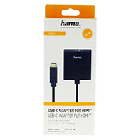 Hama USB-C til HDMI adapter Guldbelagt (4K) Sort