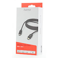 Hama USB-C kabel - 3m (USB-C/C) Sort