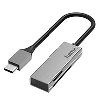 Hama USB-C kortlser (microSD/SD) Gr