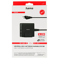 Hama USB Ladestation 20V/65W (1xUSB-C/2xUSB-A)