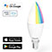 Hama Wlan Dmpbar Kerte LED Pre E14 - 5,5W (App/Voice) RGB