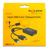 HDMI til DisplayPort adapter 4K - DeLOCK