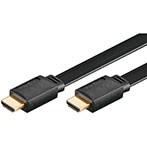 HDMI Fladkabel - 0,5m (Sort)