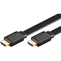 HDMI Fladkabel - 1m (Sort)