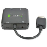HDMI lyd extractor 4K (HDMI/Optisk/3,5mm) Techly