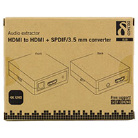 HDMI lyd Extractor Deltaco (Digital eller analog)