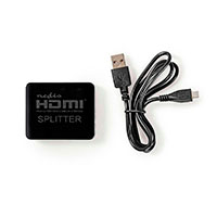 HDMI Splitter 4K (1 in/2 out) Sort - Nedis