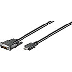 HDMI til DVI kabel - 1,5m (DVI-D)