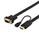 HDMI til VGA kabel (Indbygget converter) 2 meter