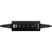 Headset m/mikrofon (USB)  Sort - Deltaco Office