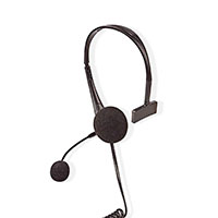 Headset m/mikrofon (RJ9 telefonstik) Sort - Nedis