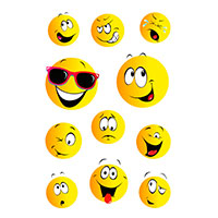 Herma Decor Klistermrker m/Emoji/Smiley ansigter - 3 ark