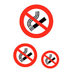 Herma Klisterm鎟ker m/Rygning forbudt - 3 stk