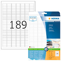 Herma Premium Etiketter - Hvid (25,4x10mm) 4725 stk