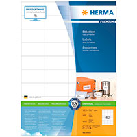 Herma Premium Etiketter - Hvid (52,5x29,7mm) 4000 stk