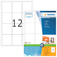 Herma Premium Etiketter - Hvid (63,5x72mm) 1200 stk