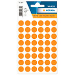 Herma Runde Etiketter - Neon Orange (�mm) 240 stk