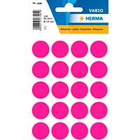 Herma Runde Etiketter - Pink (19mm) 100 stk