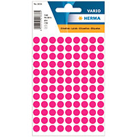 Herma Runde Etiketter - Pink (8mm) 540 stk