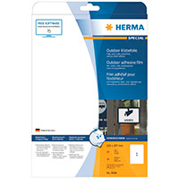 Herma Udendrs Etiketter - Mat folie (210x297mm) 10 stk