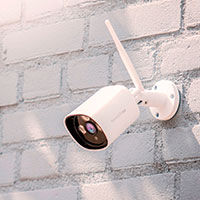 Hombli Smart Udendørs WiFi IP kamera (1080p) Hvid