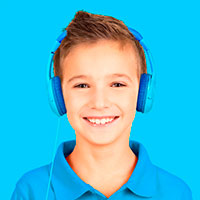 Børnehovedtelefoner KidsBeat (3-10 år) Blå - Celly