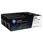 HP 305A Laser Toner Kit (2.600 sider) Gul/Cyan/Magenta