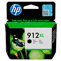 HP 912XL Blkpatron (Pigmenteret Sort) 850 sider