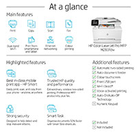 HP Color LaserJet ProMFP M283fdw 4-i-1 Printer (LAN/WiFi/ADF)