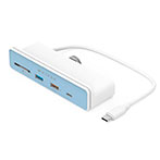 Hyper Drive 6-i-1 USB-C Dock t/iMac (USB-A/USB-C/HDMI/Kortlser) Hvid