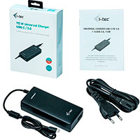 I-tec Universal Strmforsyning t/Brbar PC m/USB-C (112W)