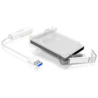 Icy Box IB-AC703-U3 Harddisk Kabinet 2,5tm (1x SATA/1x USB 3.0) Transparent