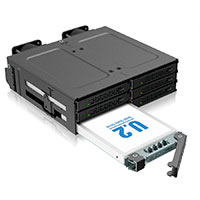 Icy Dock ToughArmor MB118VP-B SSD PCIe Rack Harddisk Kabinet - 2,5tm (SATA)