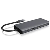 IcyBox USB-C Dock (USB-A/USB-C/LAN/HDMI/VGA/3,5mm)