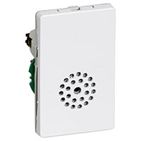 IHC Control alarm m/integreret lydgiver (1 modul) Hvid