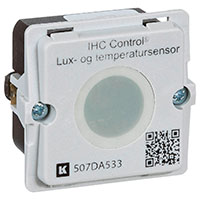 IHC Control lux- og temperatur sensor (1 modul) u/afdkning