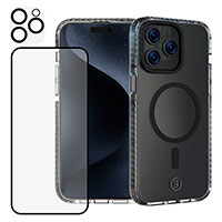 Impact Zero 3-i-1 Beskyttelsesst t/iPhone 15 Pro (Cover/Kamerabeskyttelse/Skrmbeskyttelse)