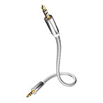 In-Akustik Premium MP3 Minijack Kabel - 0,75m (3,5mm Han/Han)