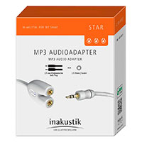 In-Akustik Star MP3 Audio Adapter (1x 3,5mm Han/2x 3,5mm Hun)