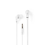 In-Ear høretelefon 1,2m (Flad kabel) Hvid - Nedis