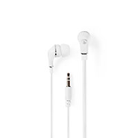 In-Ear høretelefon 1,2m (Flad kabel) Hvid - Nedis