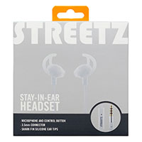 In-Ear høretelefon (Sport) Hvid - Streetz