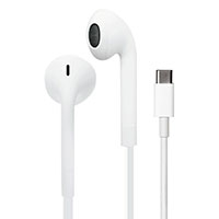 In-ear høretelefoner m/USB-C (mikrofon) Hvid - Puro