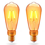 Innr Vintage Smart Dæmpbar LED Edison Filamentpære E27 - 4,5W (30W) 2pk